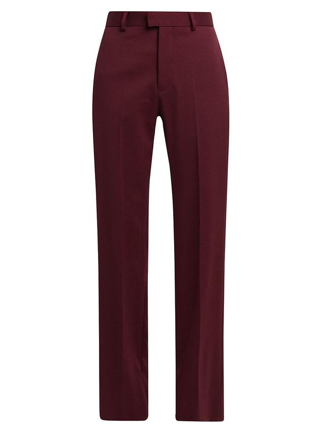 Womens Grain De Poudre Wool Straight Pants Product Image