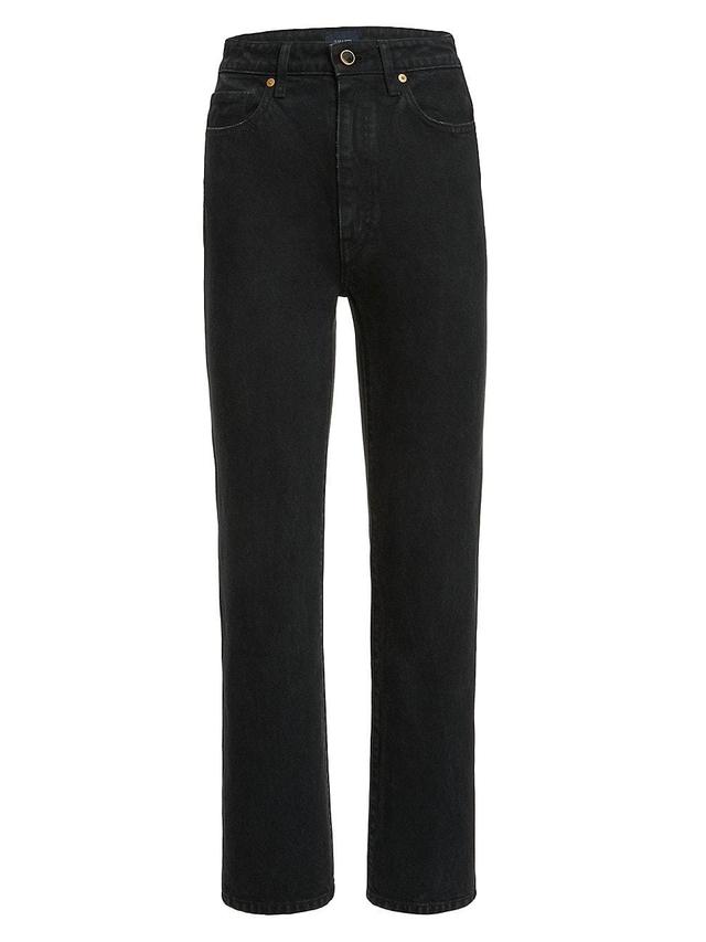 Abigail High-Rise Straight-Leg Ankle Jeans Product Image