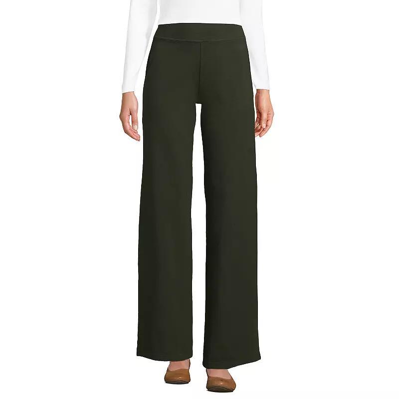 Lands End Womens Starfish Mid Rise Wide Leg Pull On Pants Product Image