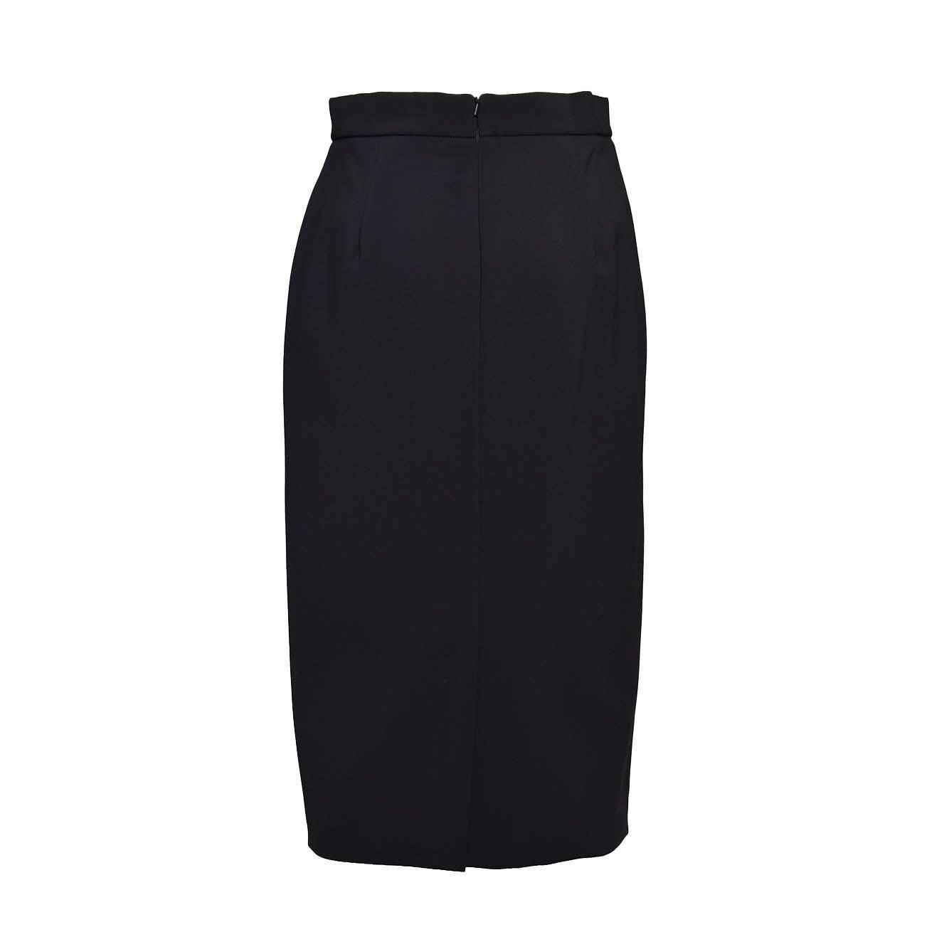 MAX MARA Lubiana Stretch-crepe Midi Skirt In Black Product Image