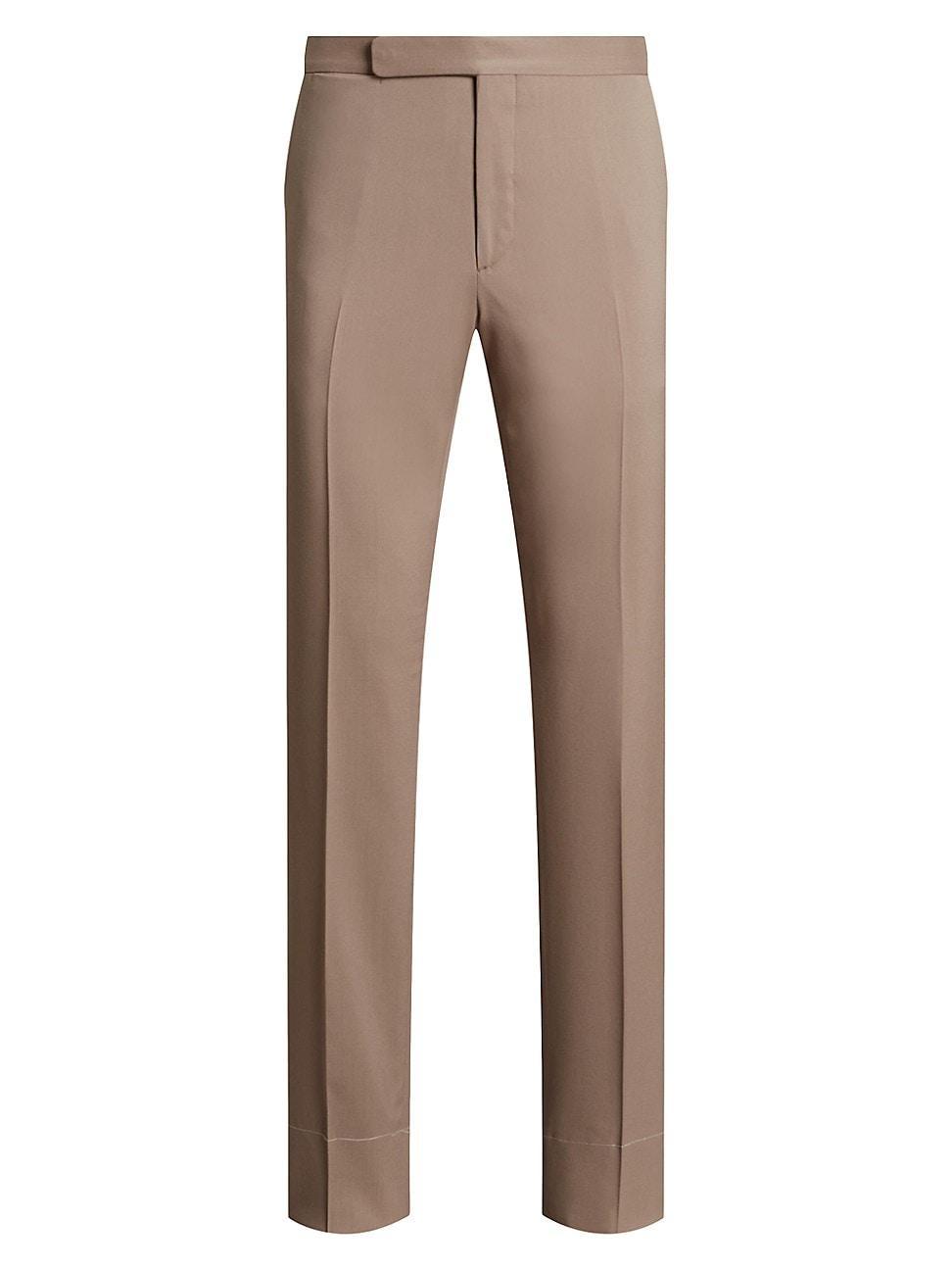 Mens Wool Gabardine Trousers Product Image