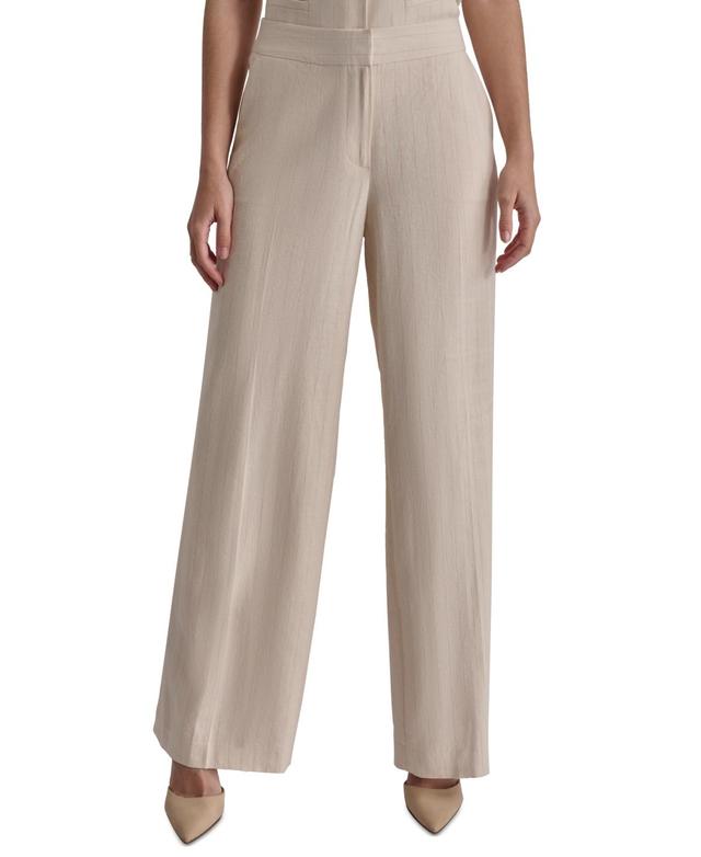 Women's Mid-Rise Wide-Leg Full-Length Pants  Product Image