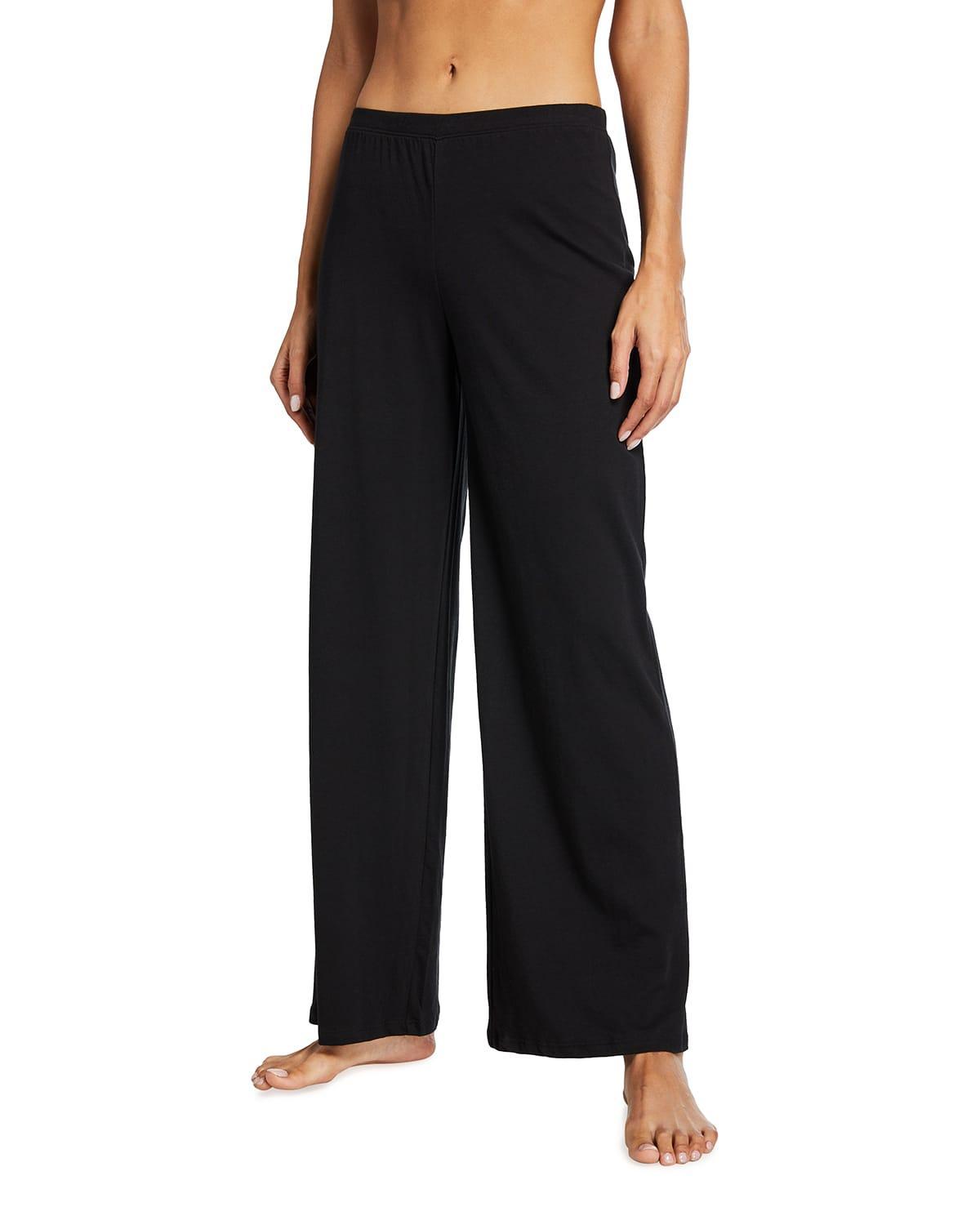 Christine Wide-Leg Organic Cotton Lounge Pants Product Image