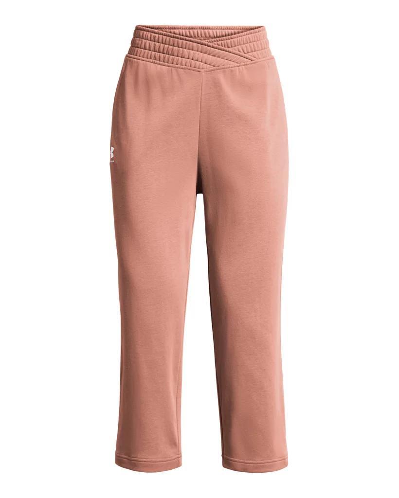 Women's UA Rival Terry Wide Leg Crop Pants Product Image