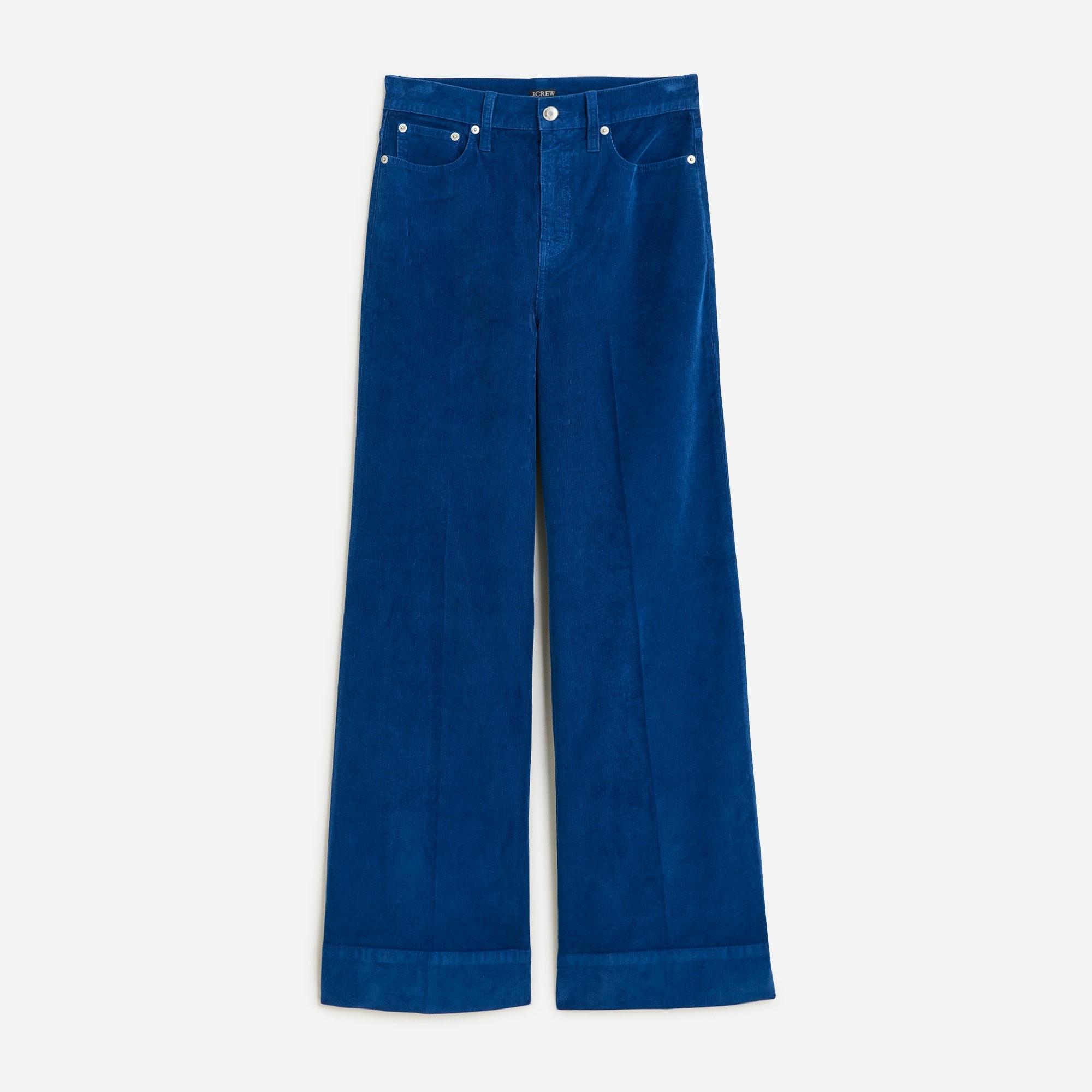 Wide-leg corduroy trouser product image