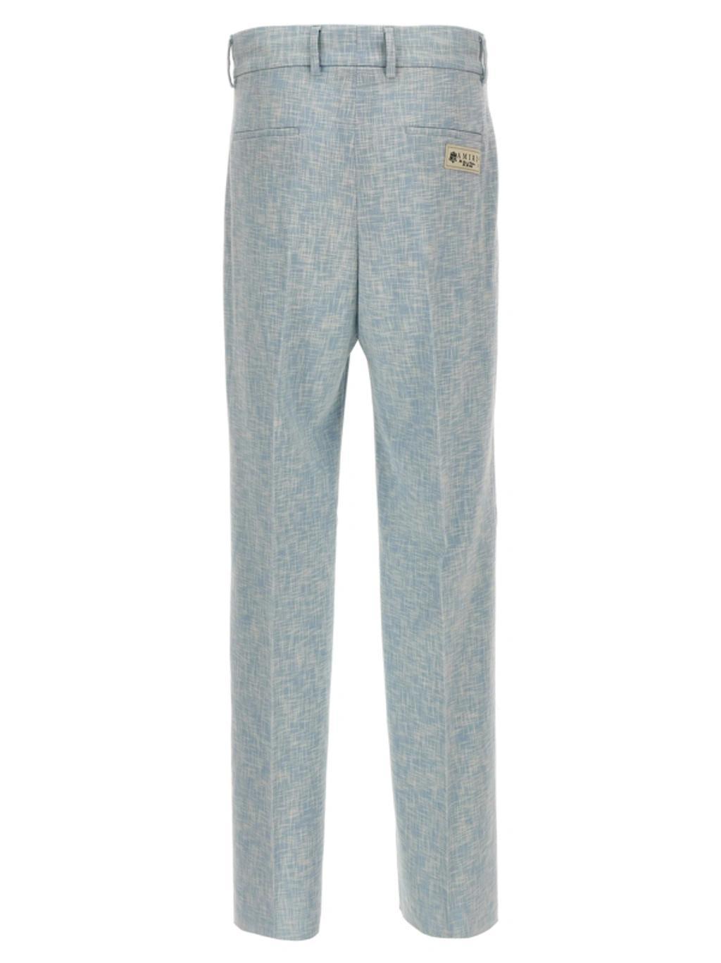 Cross Hatch Dbl Plt Pants Light Blue Product Image