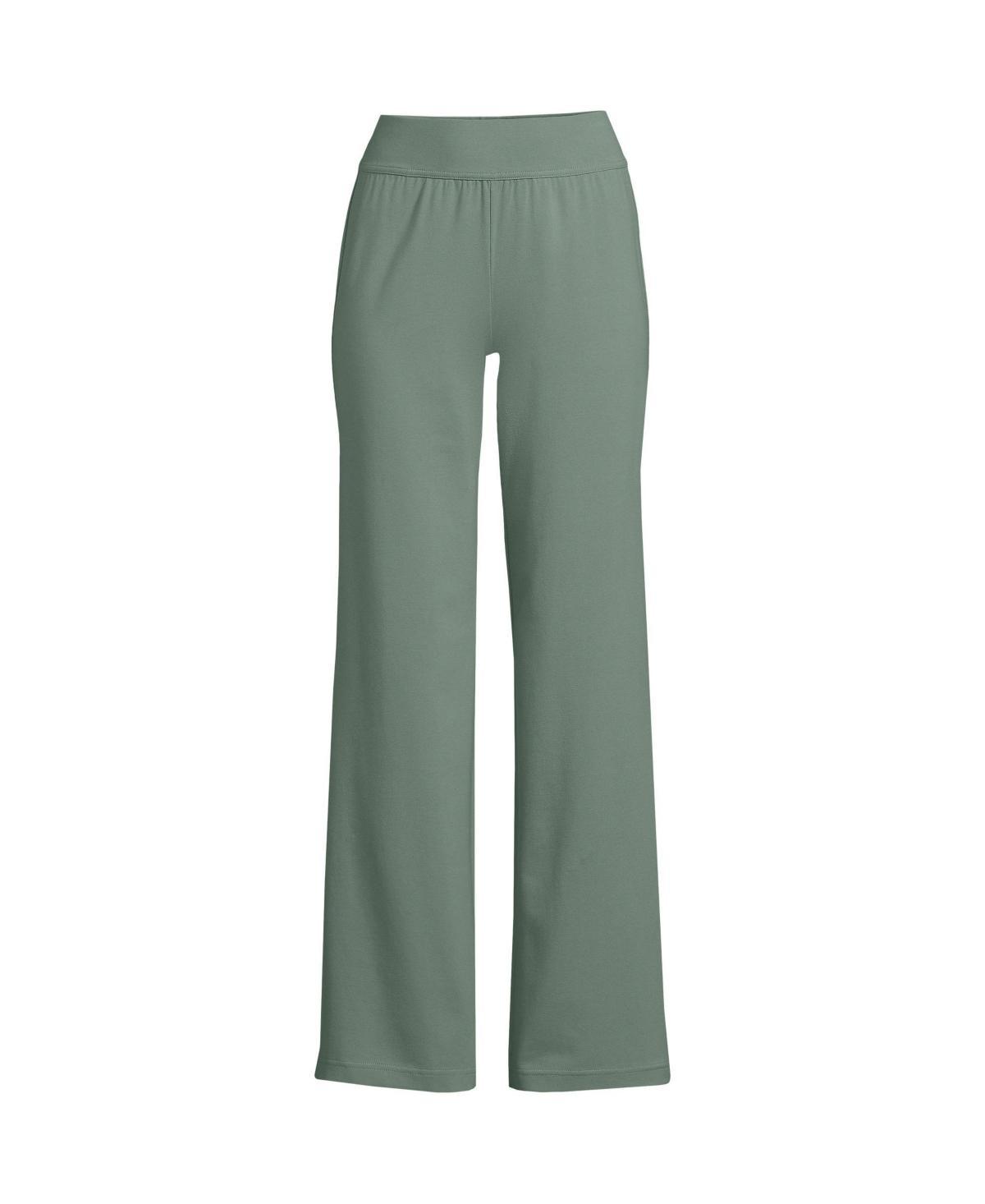 Lands End Womens Starfish Mid Rise Wide Leg Pull On Pants Product Image