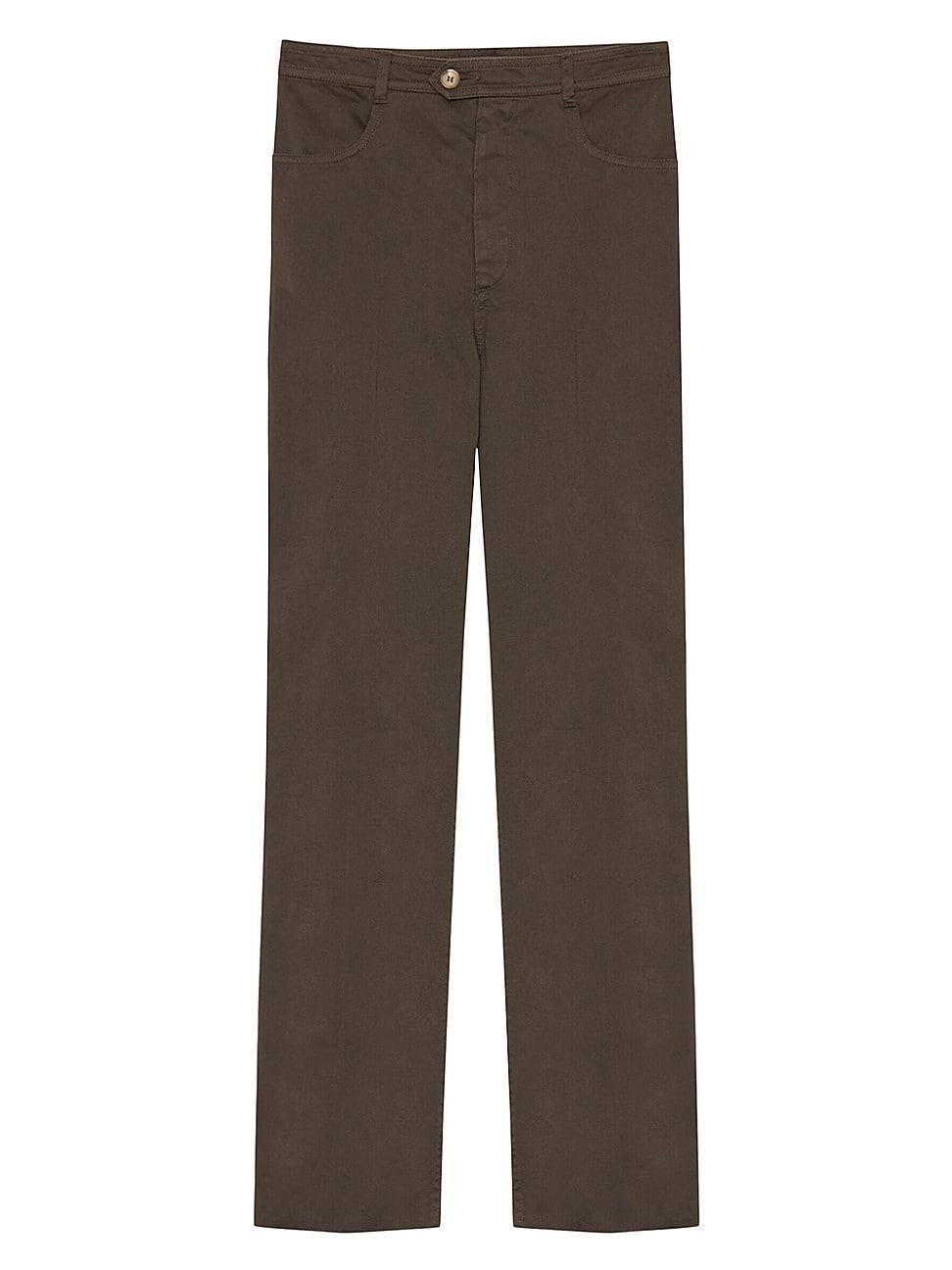 Womens Straight-Leg Pants in Cotton Product Image