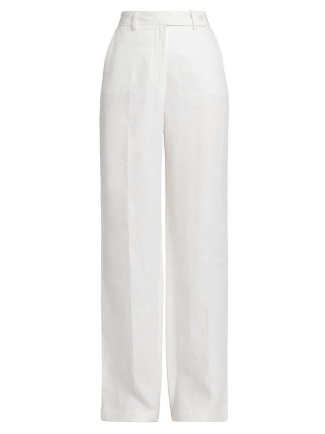 Womens High-Waist Wide-Leg Trousers Product Image