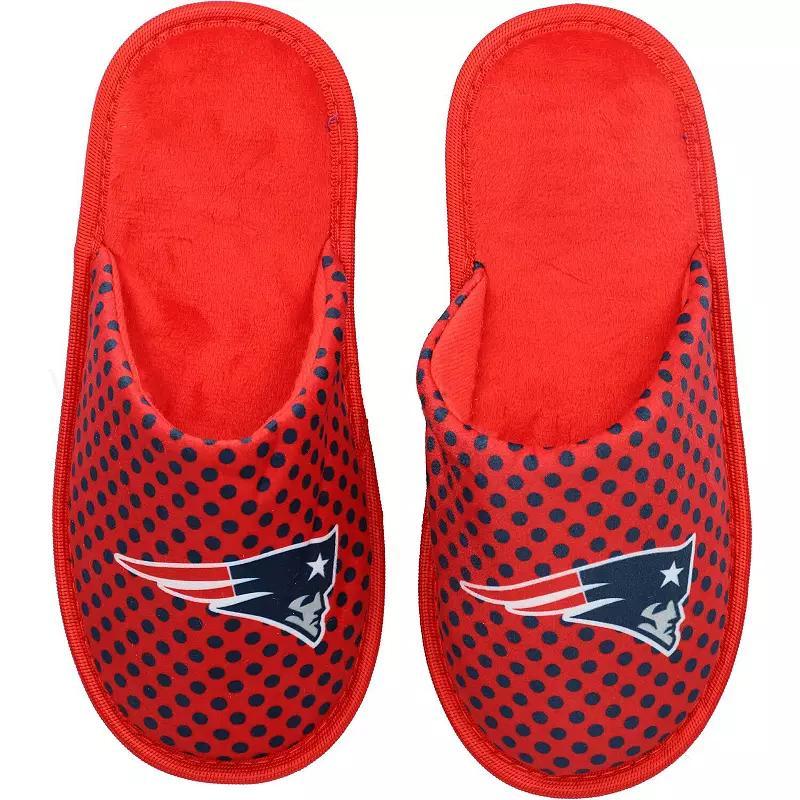 Womens FOCO New England Patriots Big Logo Scuff Slippers Product Image