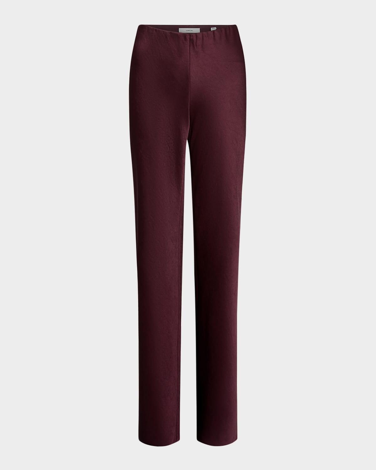 Womens Fluid Bias-Cut Satin High-Rise Trousers Product Image