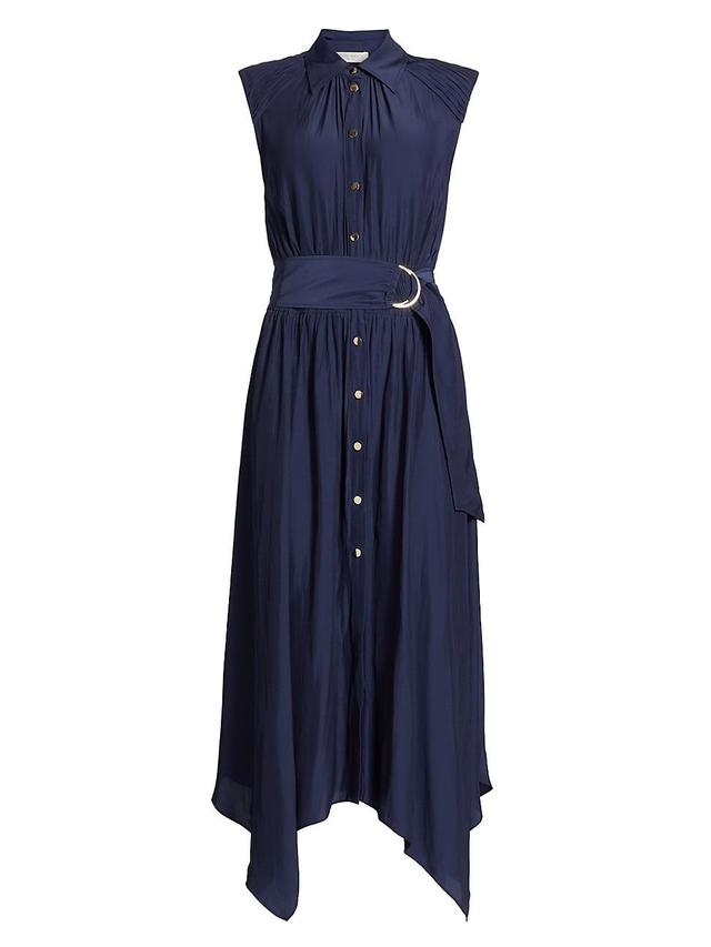 Womens Ivy Belted Sleeveless Shirtdress Product Image