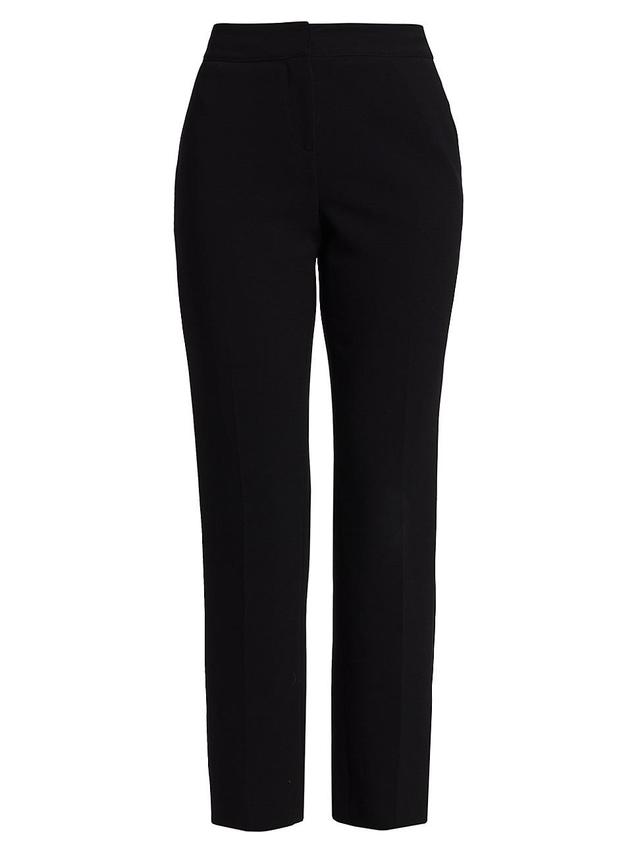 St. John Collection Emma Crop Crepe Marocain Pants Product Image