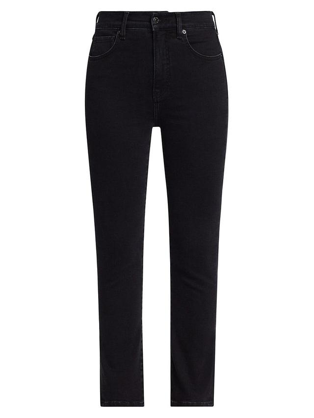 Womens Carly High-Rise Stretch Kick Flare Jeans Product Image