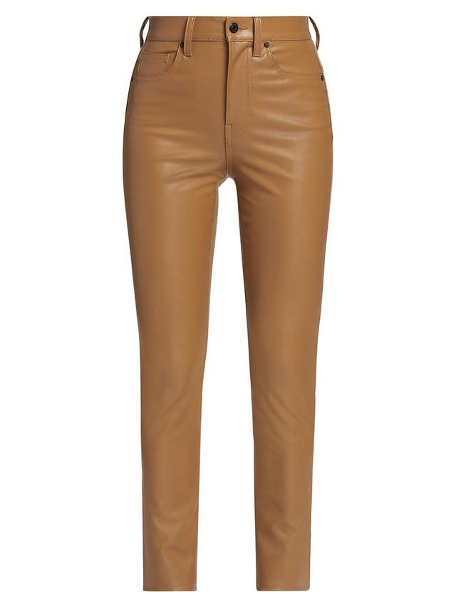 Womens Carly Faux Leather Pants Product Image