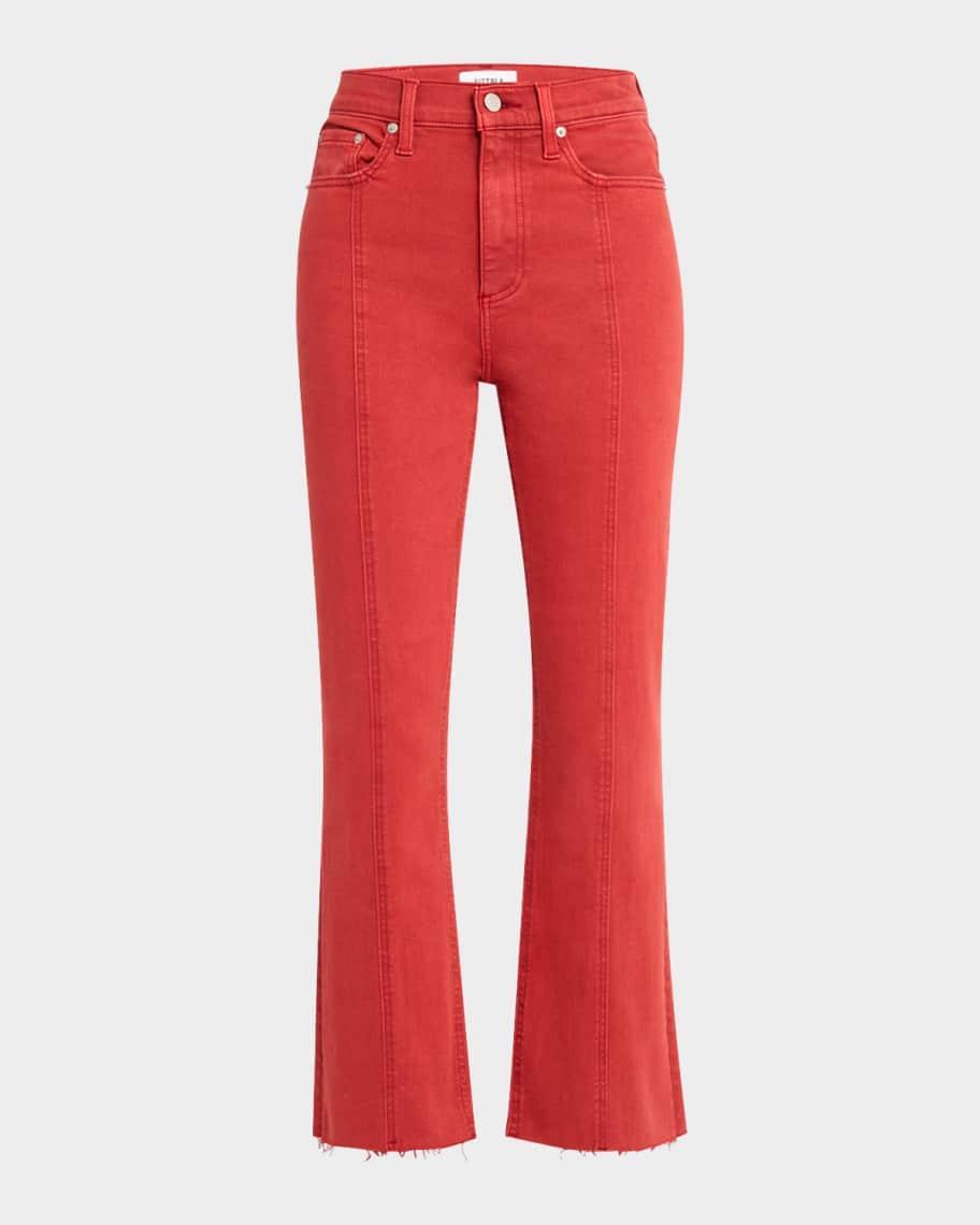 Lennon Seamed High-Rise Crop Bootcut Jeans Product Image