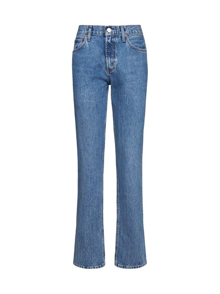 AGOLDE Lyle Low Rise Slim Fit Jeans In Blue Product Image