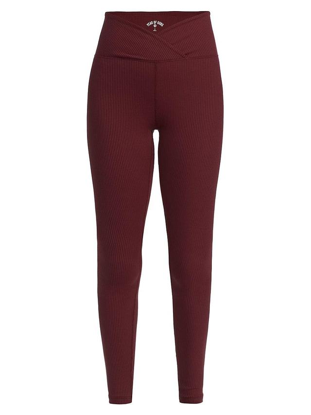 Womens Veronica Ribbed Cross-Over Leggings Product Image