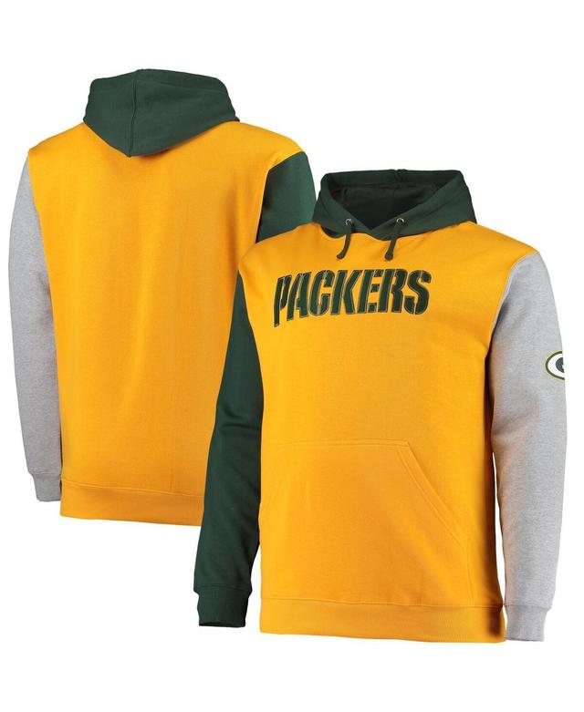 Mens Green Green Bay Packers Big and Tall Pullover Hoodie - Green Product Image