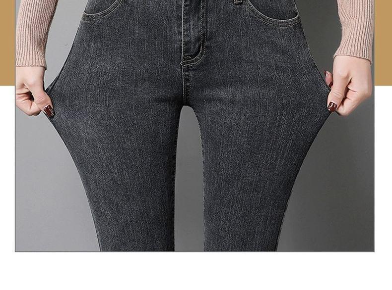 High Waist Skinny Jeans Product Image