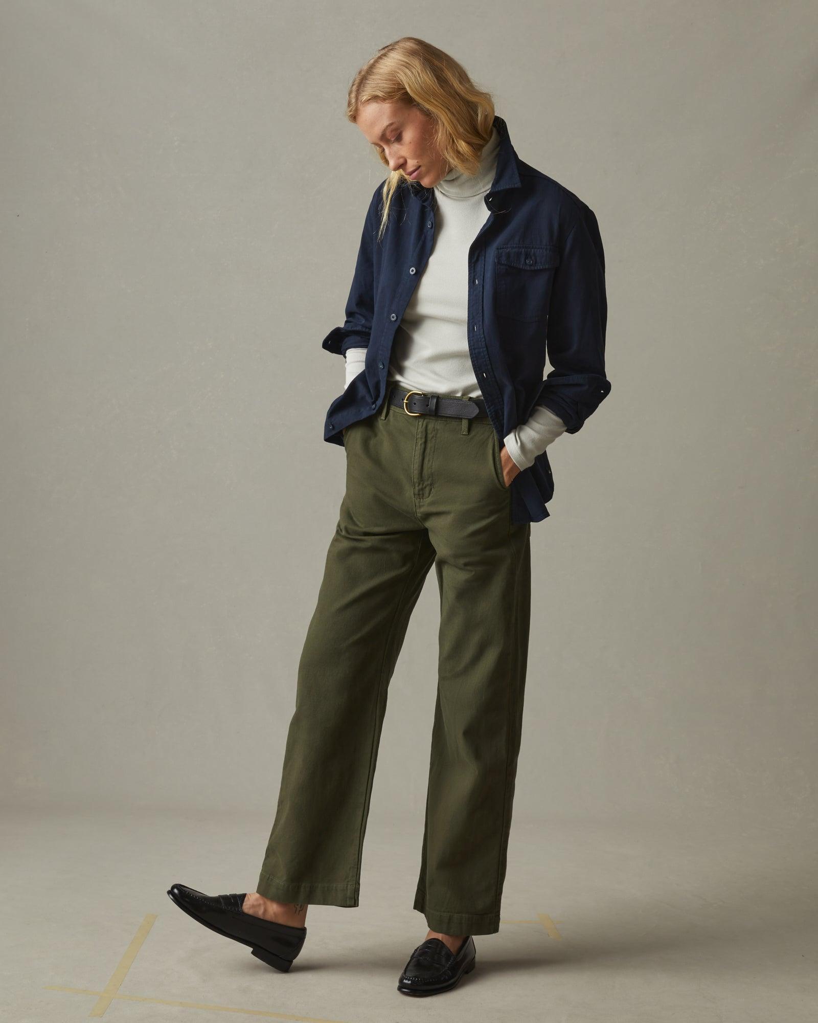 Wide Leg Pant - Moss Female Product Image