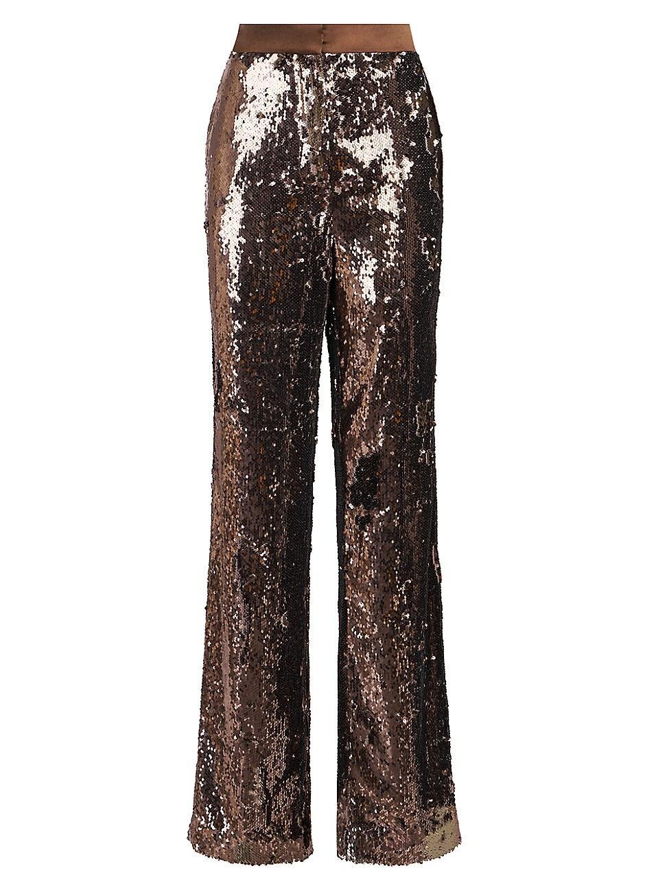 Womens Jett Sequin Straight-Leg Pants product image