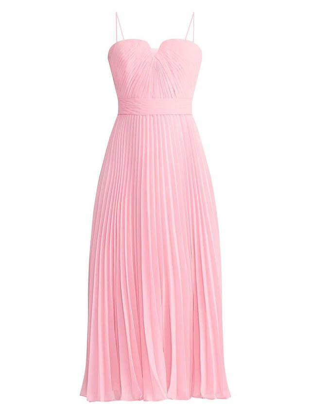 Womens Wicked x Zac Posen Pleated Chiffon Midi-Dress Product Image