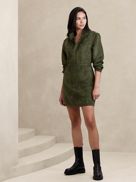 Vegan Suede Mini Dress Product Image