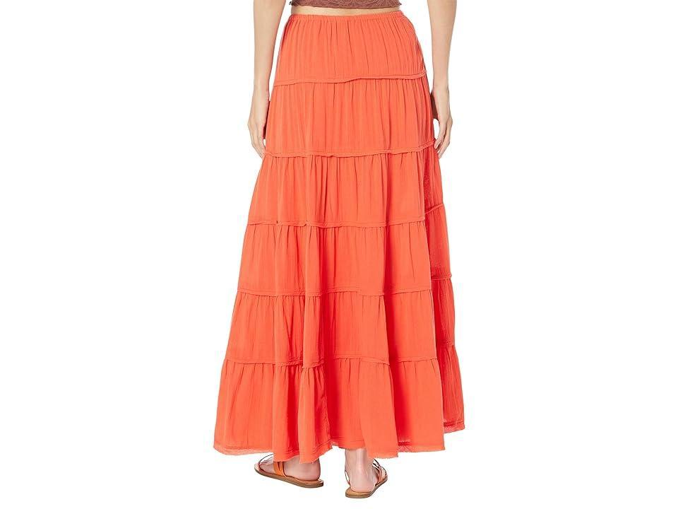 Free People free-est Simply Smitten Tiered Cotton Maxi Skirt product image