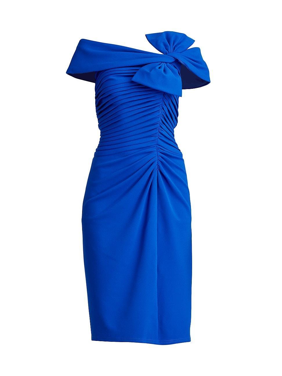 Womens Bow Crepe Cocktail Dress Product Image