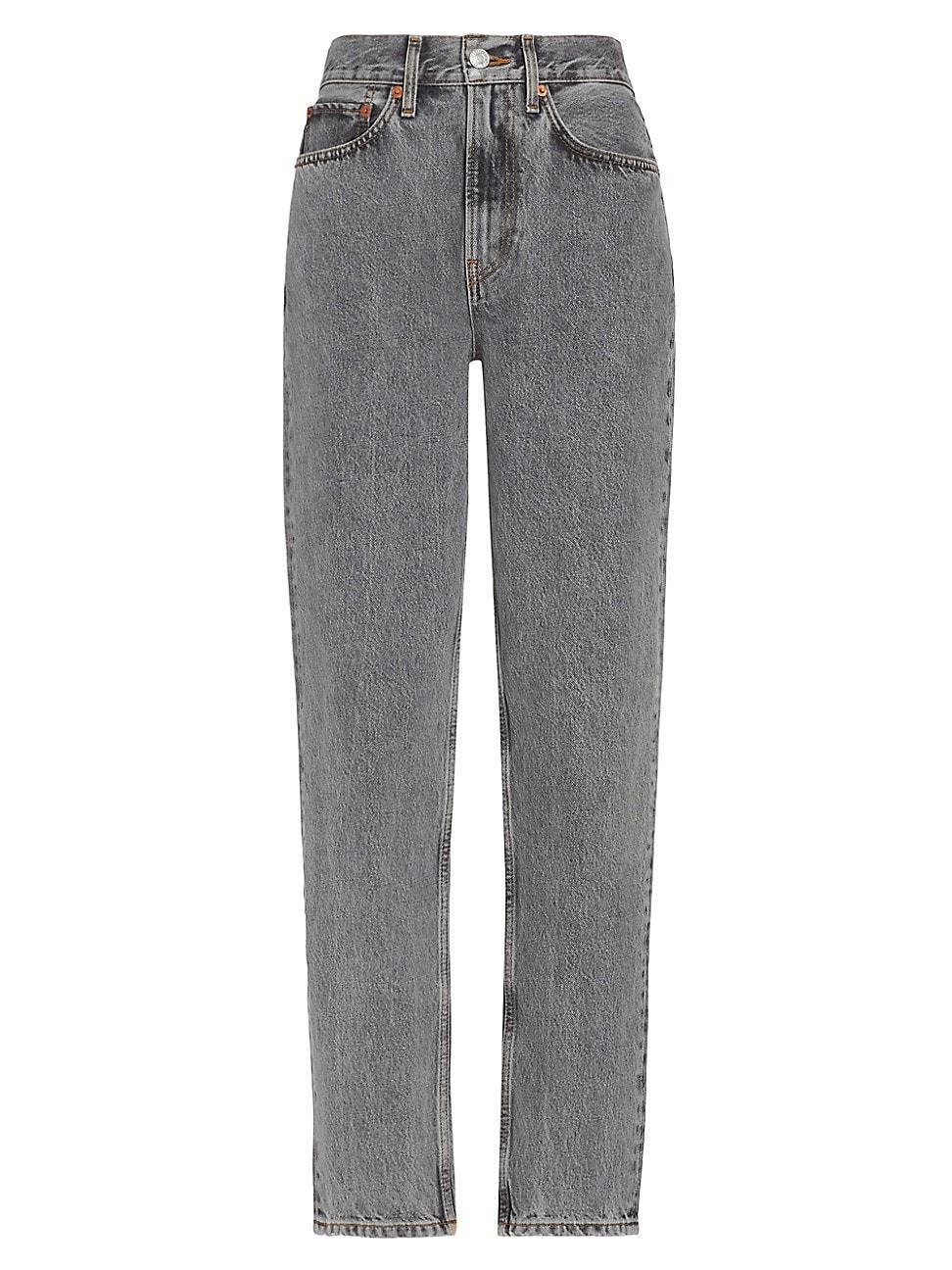 Womens Taper High-Rise Tapered-Leg Jeans product image