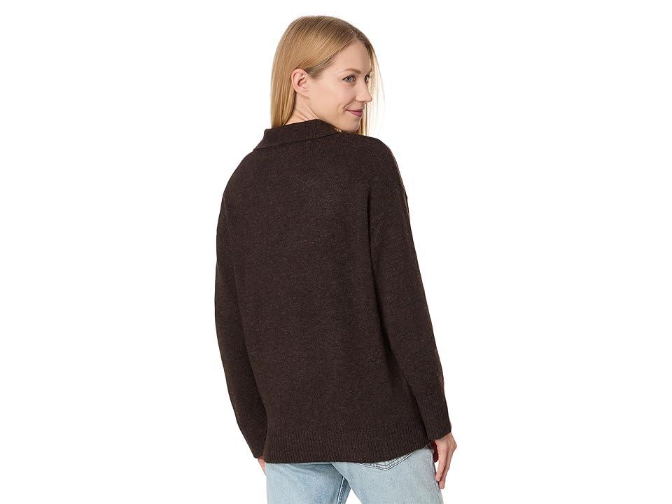 Michael Stars Jonas Johnny Collar Sweater (Java) Women's Sweater Product Image