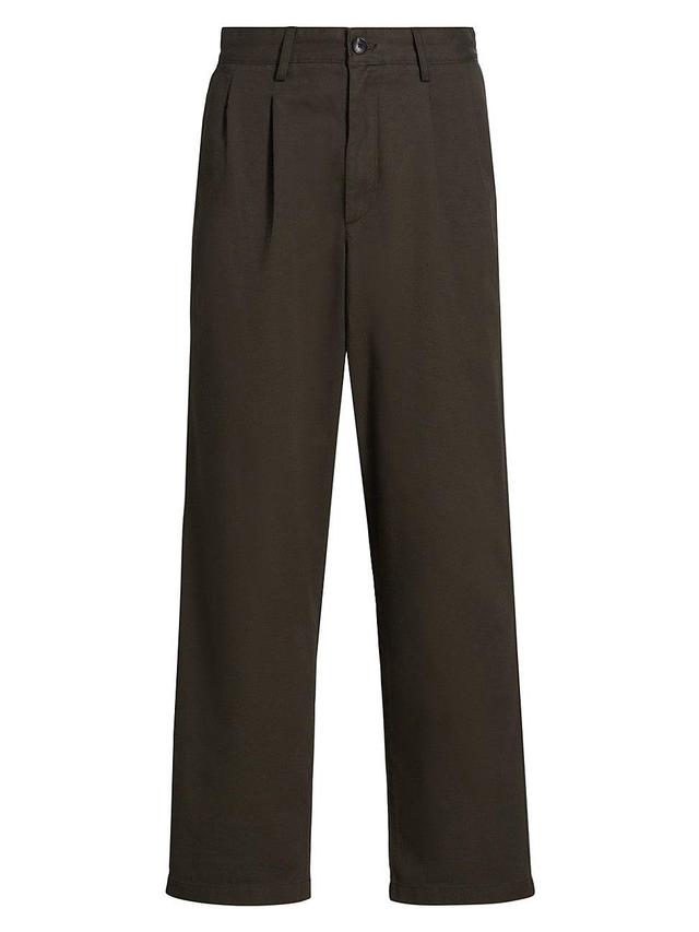 Mens Double-Pleat Chino Pants Product Image