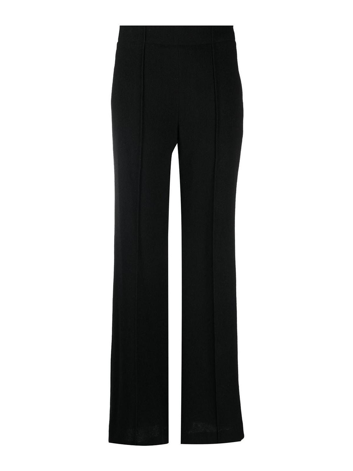 Flare Leg Trousers In Black Product Image