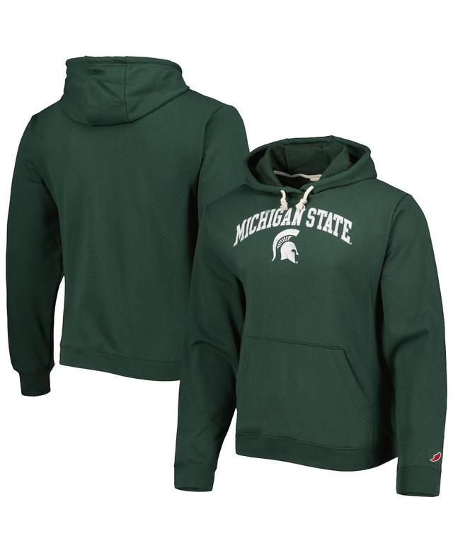 Mens League Collegiate Wear Green Michigan State Spartans Arch Essential Fleece Pullover Hoodie Product Image