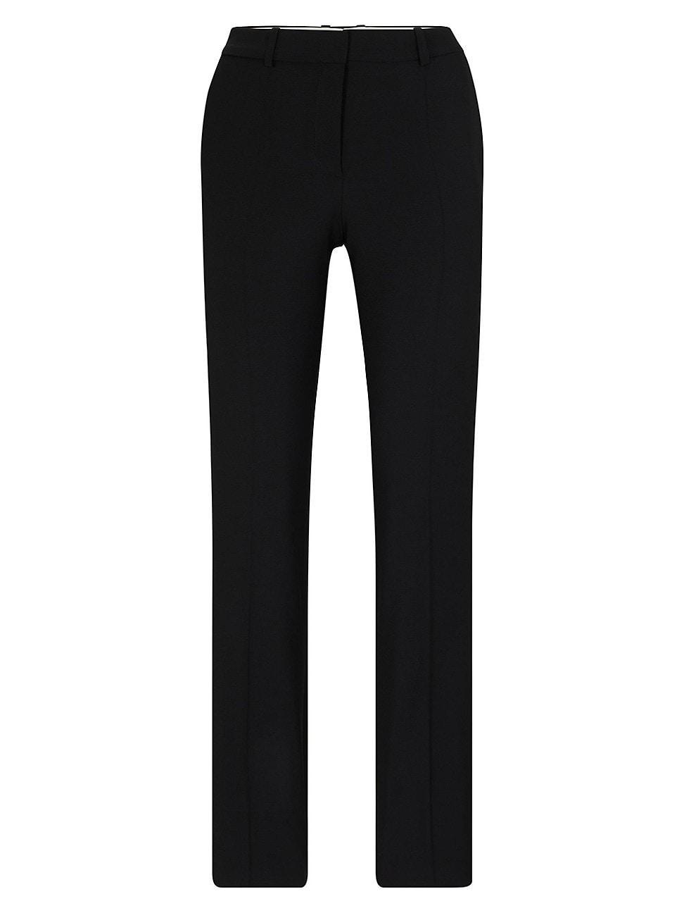 Boss by Hugo Boss Womens Wool Regular-Fit High-Rise Pants Product Image