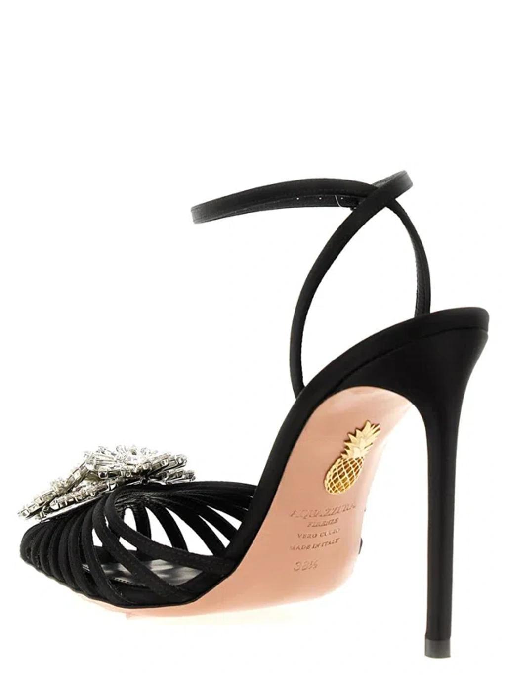 Crystal Margarita Embellished Pumps In Black Product Image