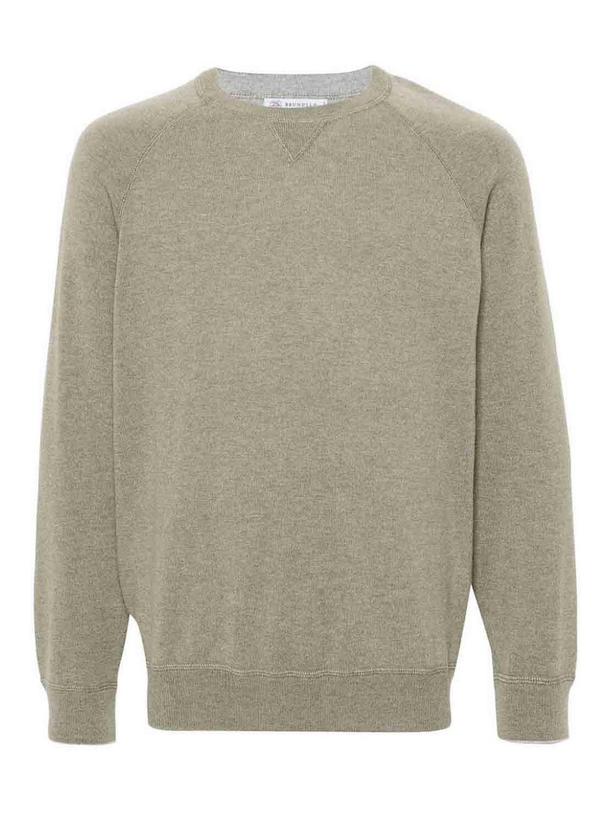 BRUNELLO CUCINELLI Cashmere Jumper In Green Product Image