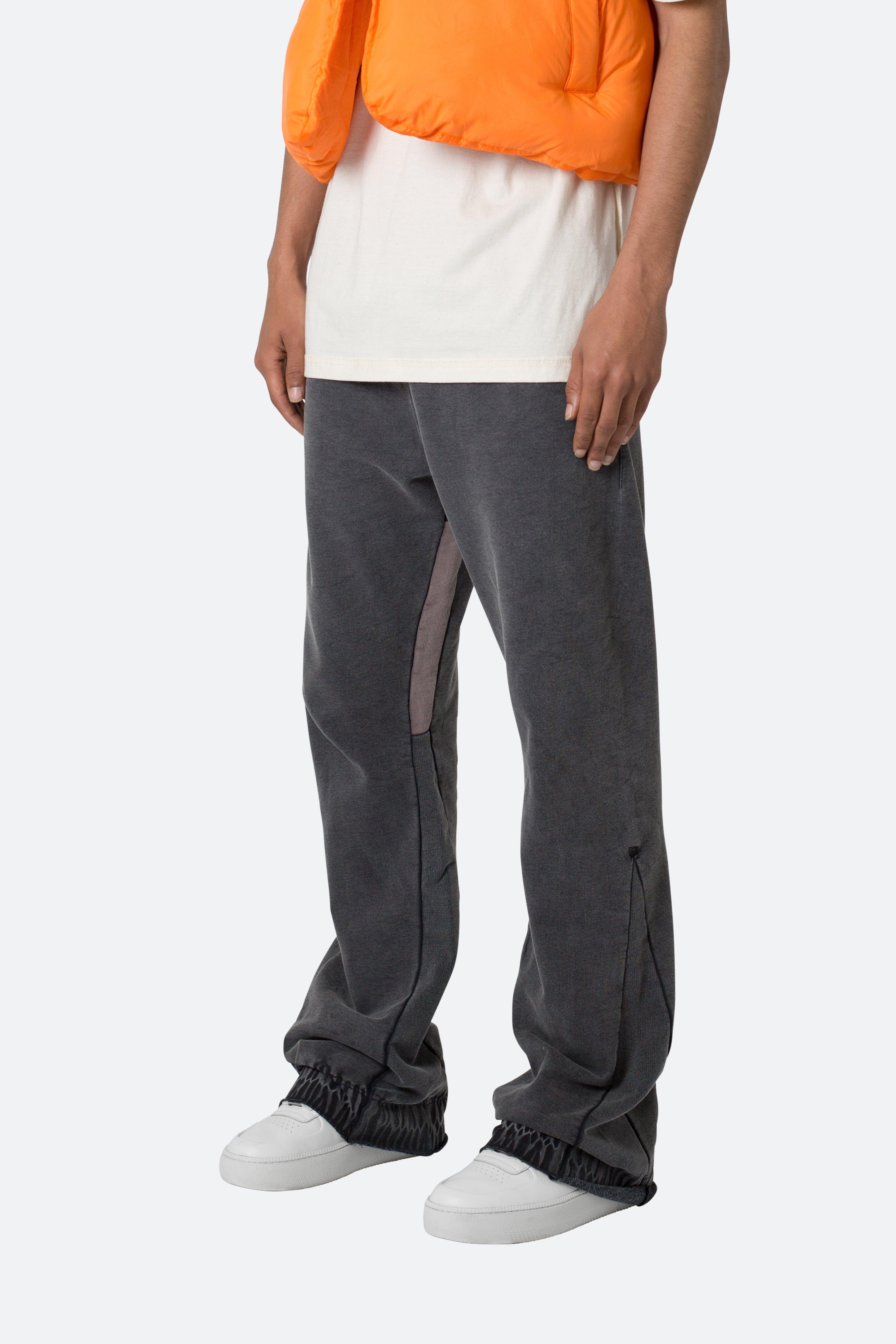 Contrast Bootcut Sweatpants - Vintage Black Product Image