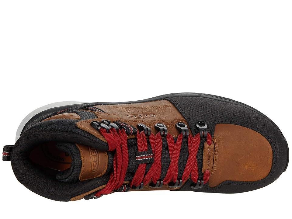 KEEN Utility Red Hook Mid Waterproof (Comp Toe) (Tobacco/Black) Men's Shoes Product Image