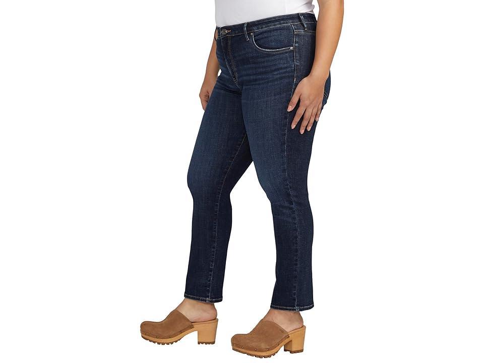 Jag Plus Size Cassie Mid Rise Slim Straight Leg Jeans Product Image