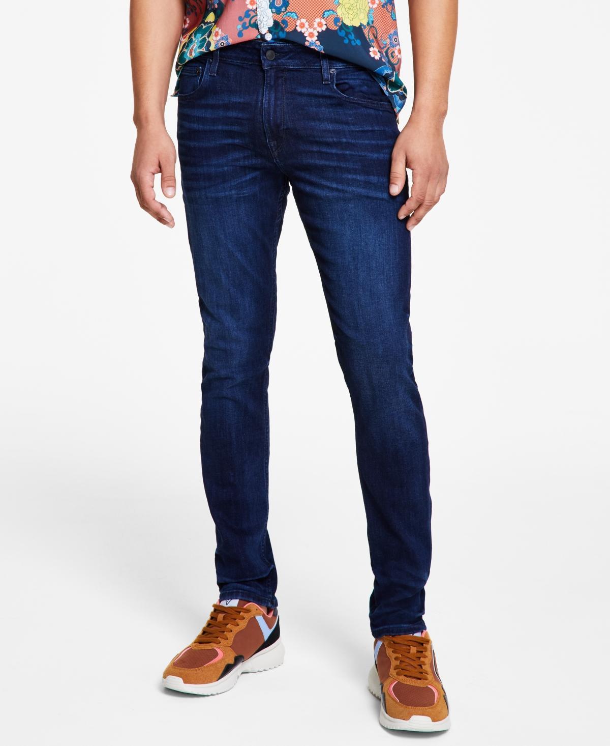 Guess Slim-Tapered Basic Dark Wash Jeans Product Image