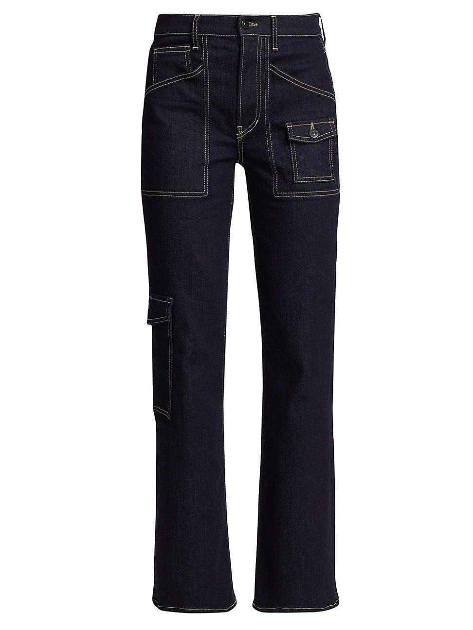 Womens Crosbie Wide-Leg Cargo Pants Product Image