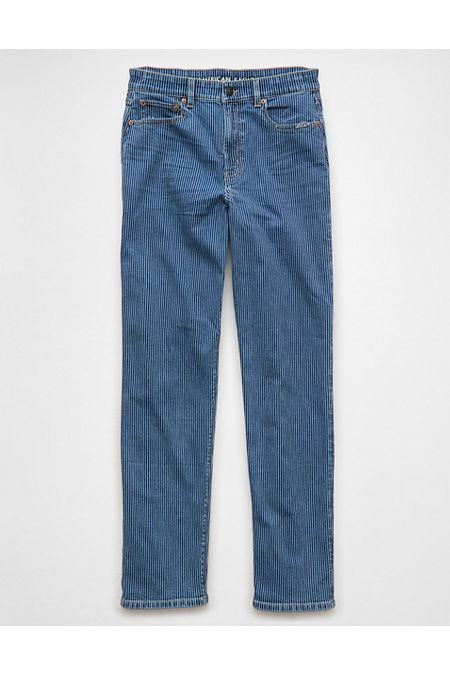 AE Stretch Super High-Waisted Baggy Straight Jean Womens Product Image