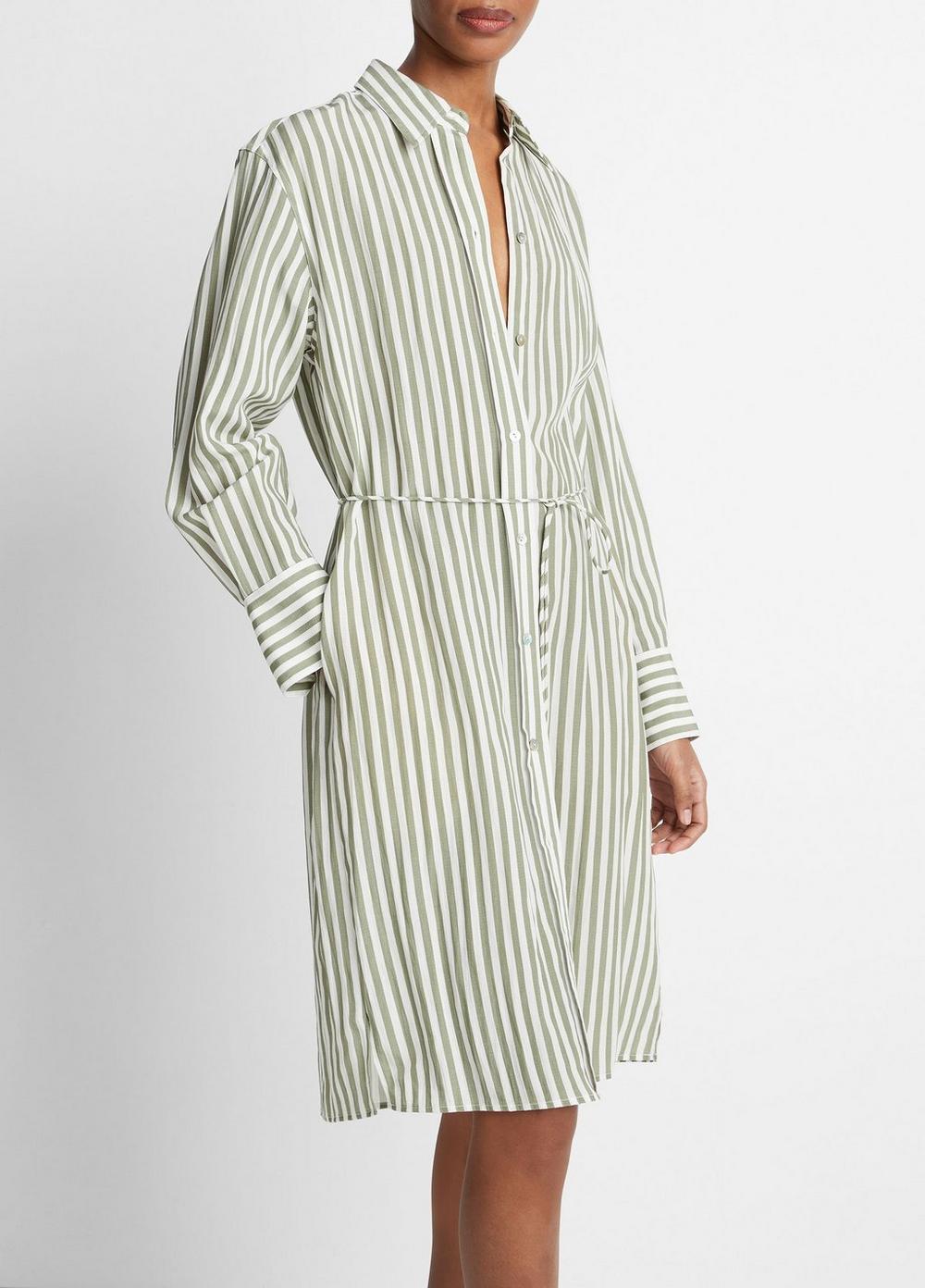 Coastal Stripe Short Shirt Dress Product Image