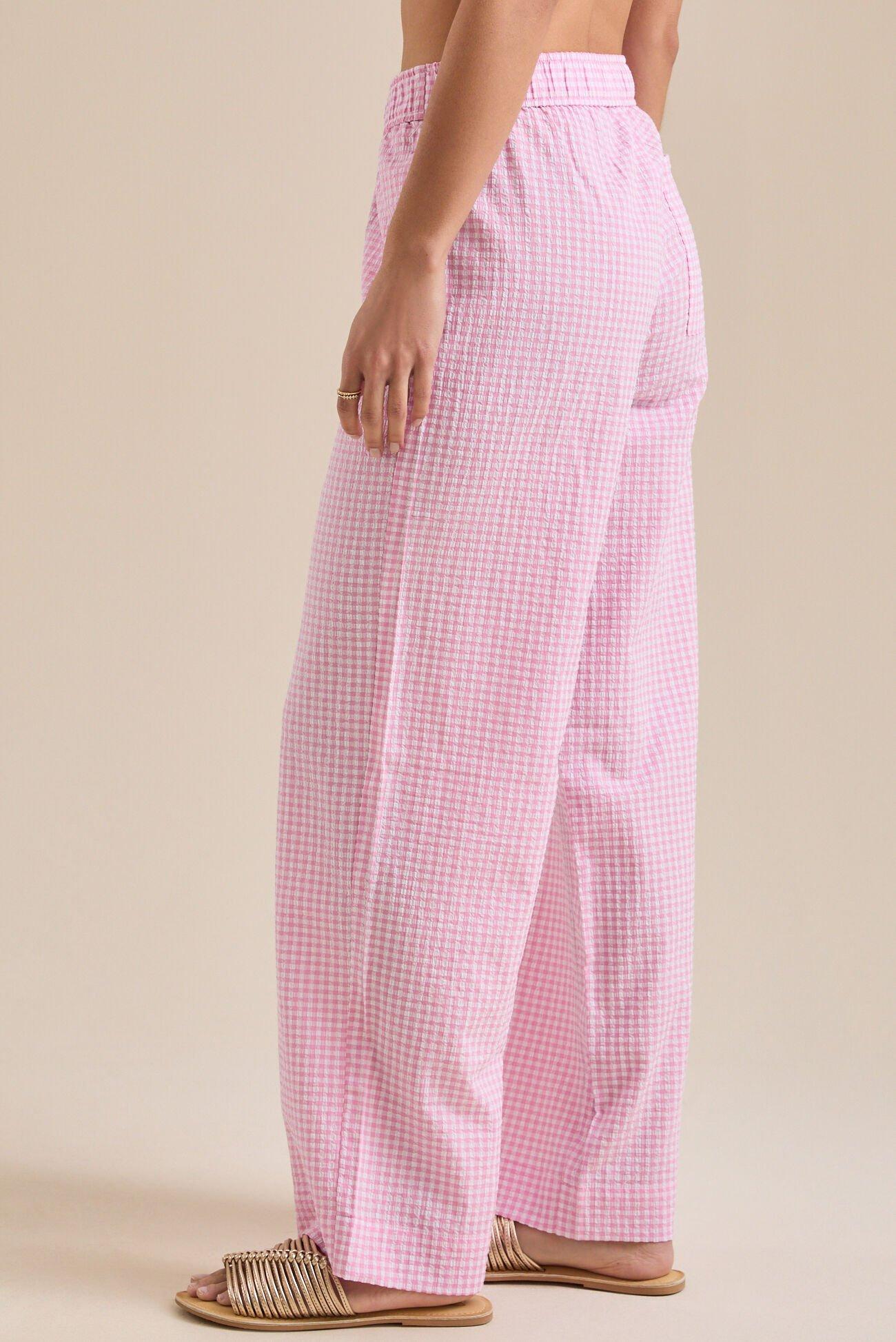 Liv Gingham Relaxed Pant Product Image