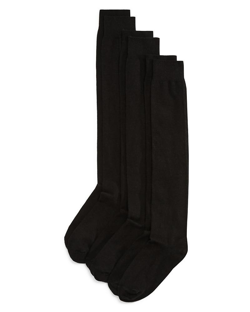 HUE Flat Knit Knee Socks 3 Pack Product Image