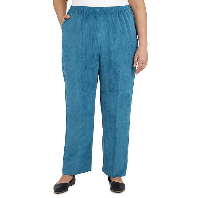 Alfred Dunner Plus Size Classics Stretch Waist Corduroy Average Length Pants Product Image