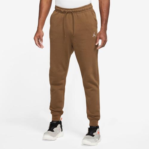 Jordan Mens Jordan Essentials Fleece Pants - Mens Lt British Tan/White Product Image