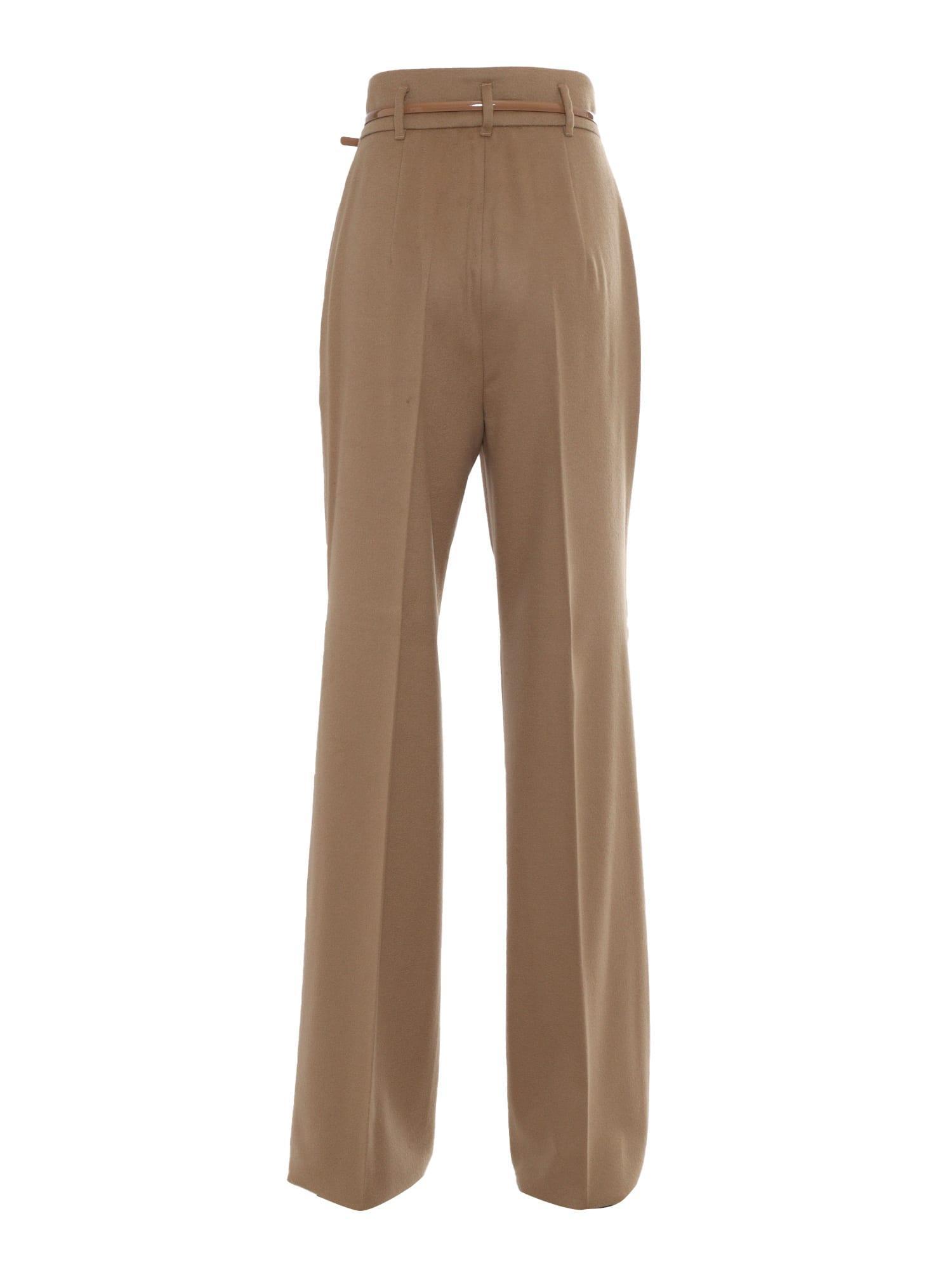 MAX MARA Zac Camel Long Trouser In Beige Product Image